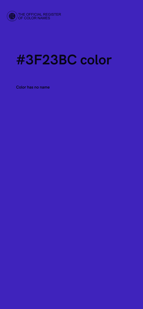 #3F23BC color image