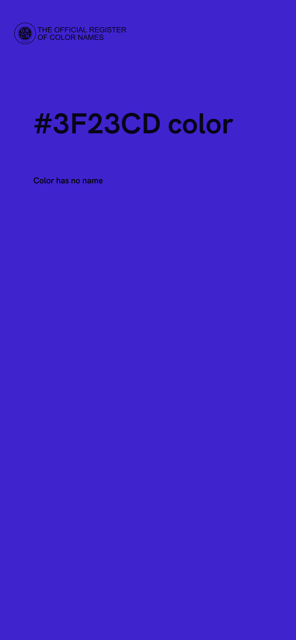 #3F23CD color image