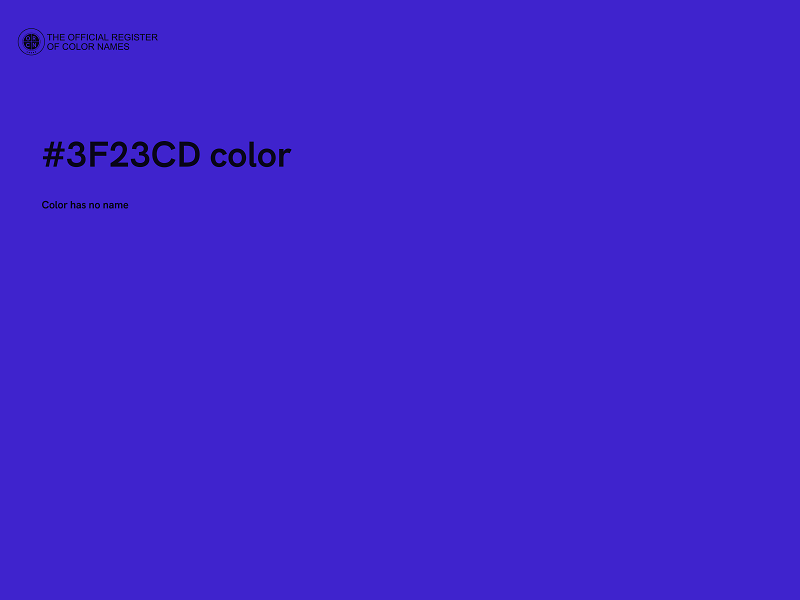#3F23CD color image