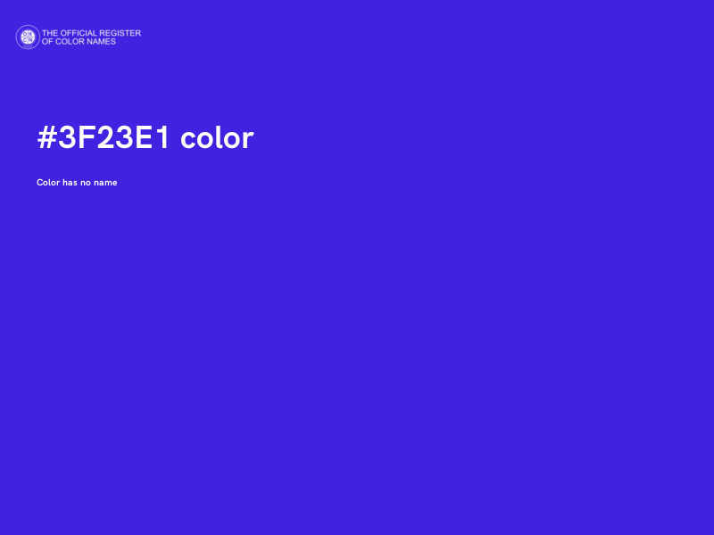 #3F23E1 color image