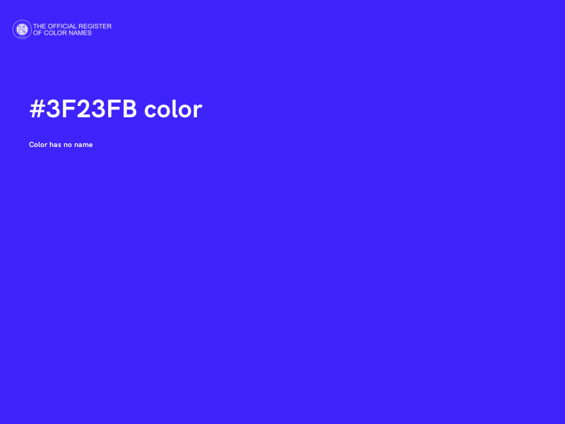 #3F23FB color image