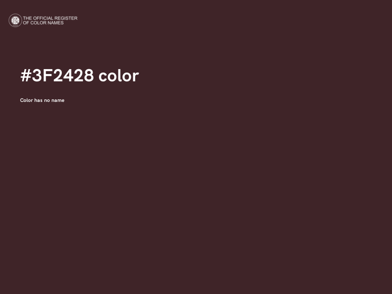 #3F2428 color image