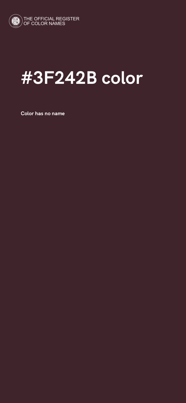 #3F242B color image