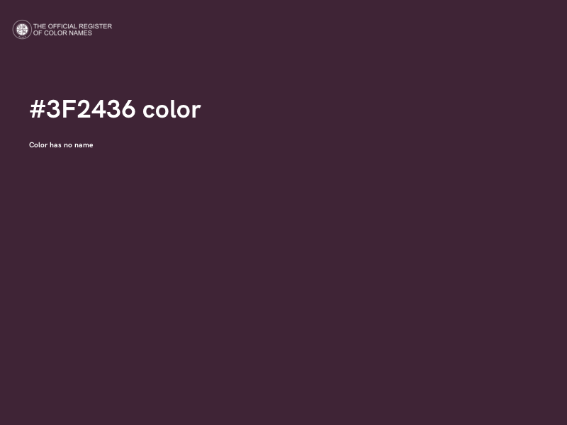#3F2436 color image