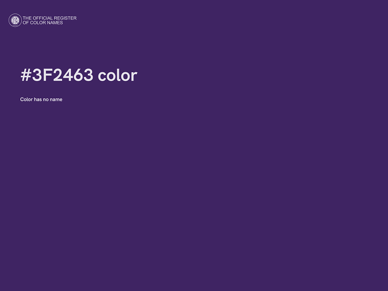 #3F2463 color image