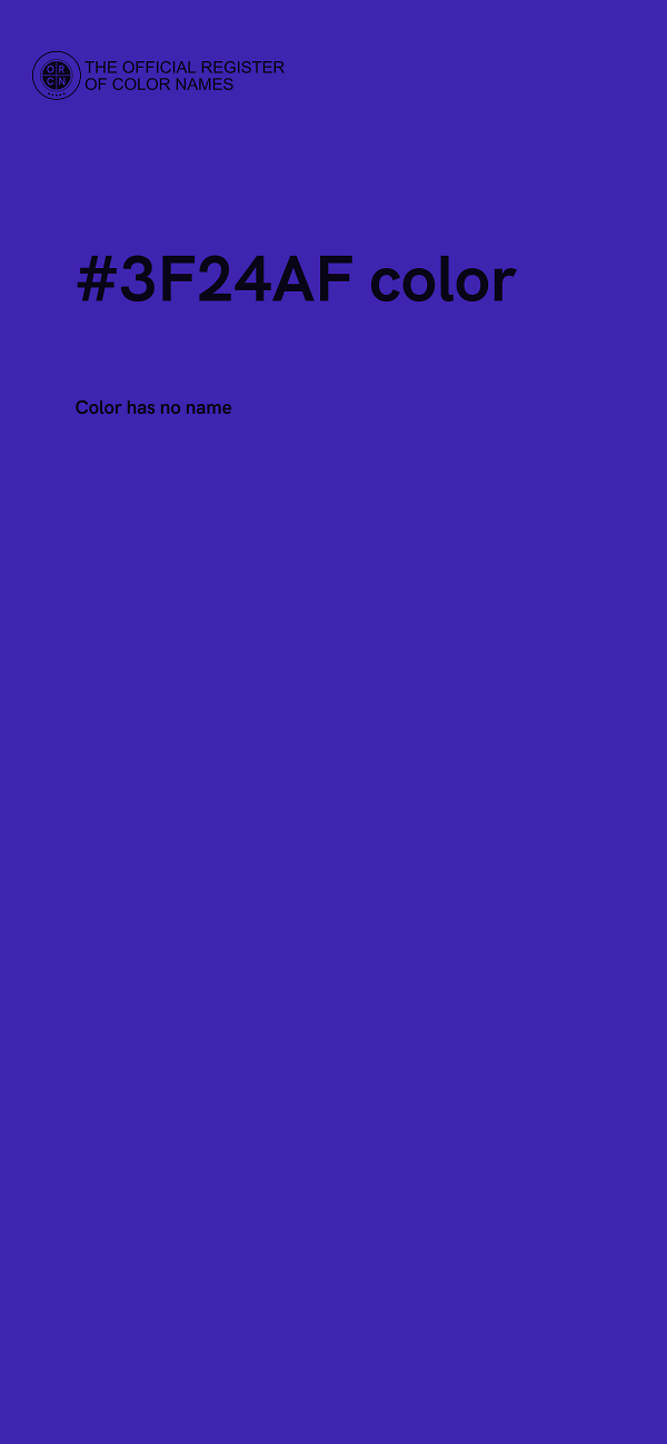 #3F24AF color image