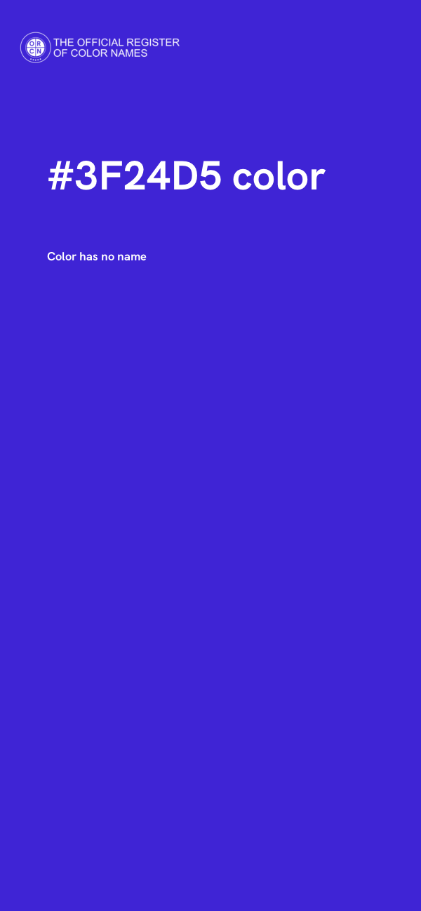 #3F24D5 color image
