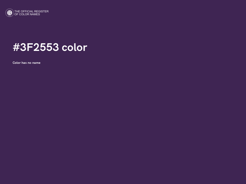 #3F2553 color image