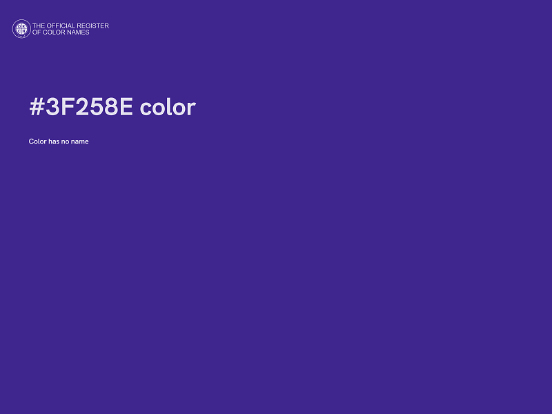 #3F258E color image