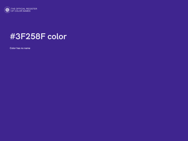 #3F258F color image