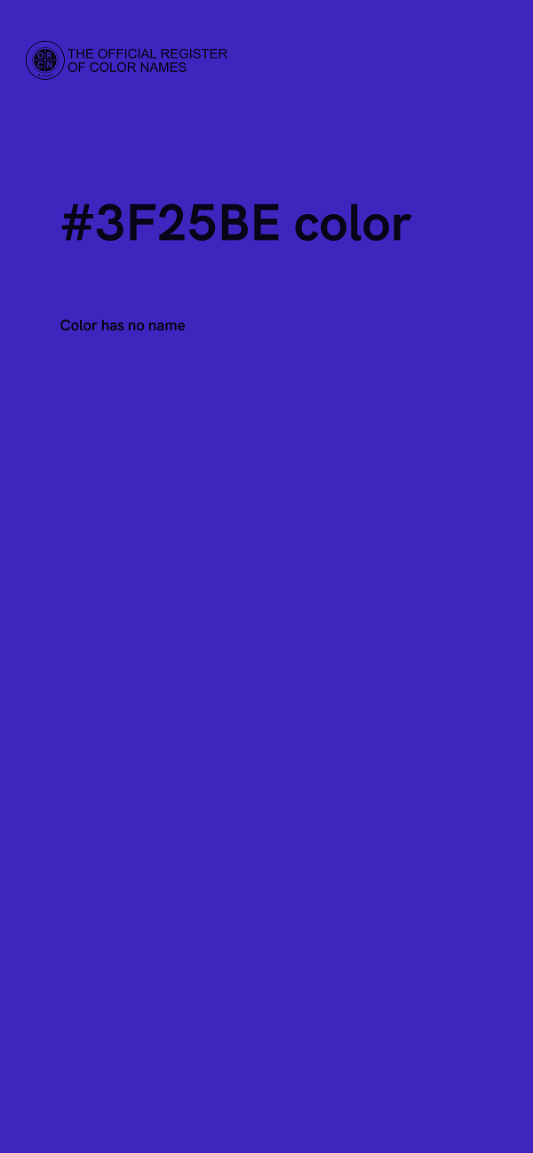 #3F25BE color image