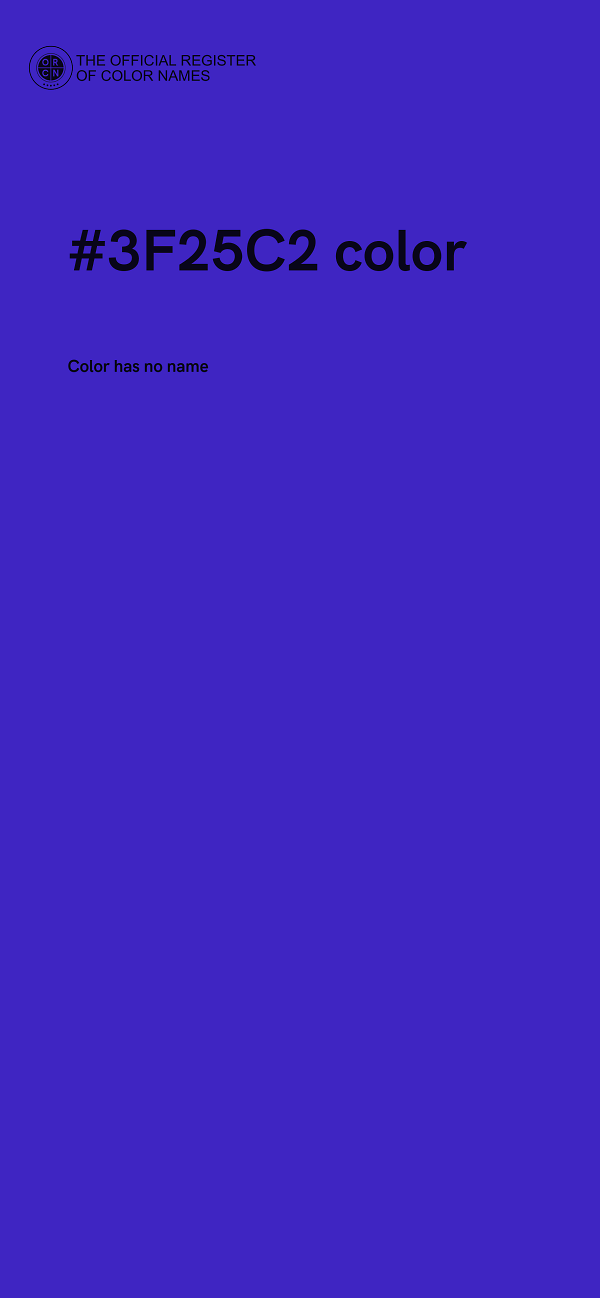 #3F25C2 color image