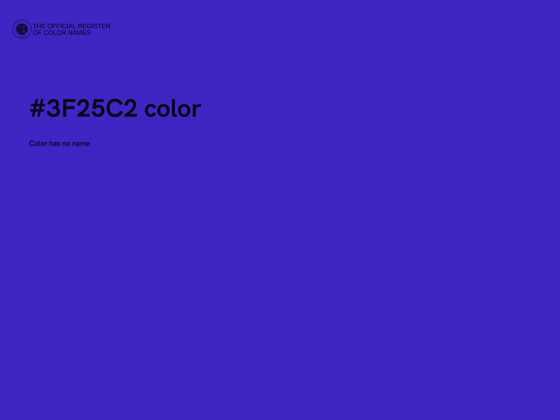 #3F25C2 color image