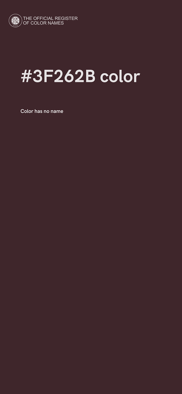 #3F262B color image