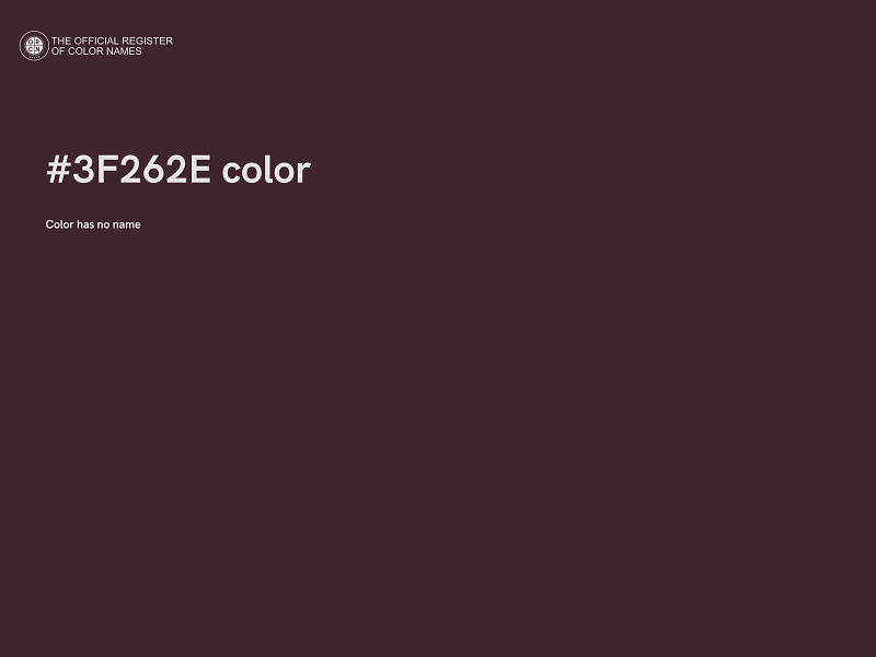 #3F262E color image