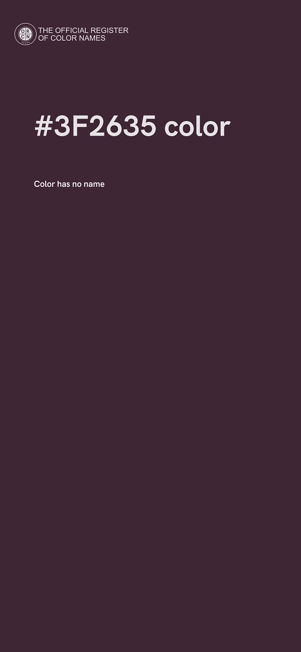 #3F2635 color image