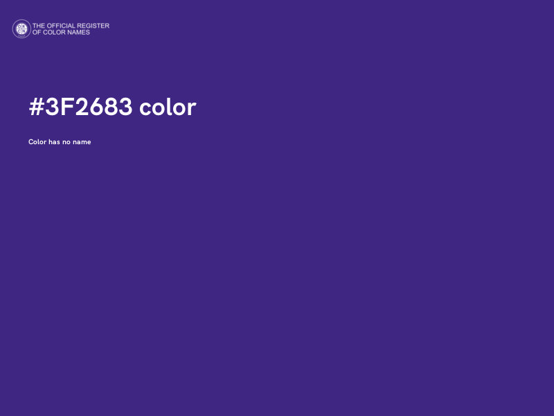 #3F2683 color image