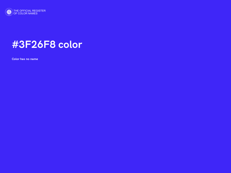 #3F26F8 color image