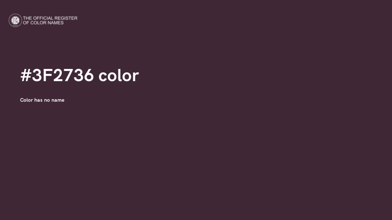 #3F2736 color image