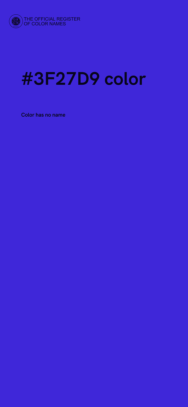 #3F27D9 color image