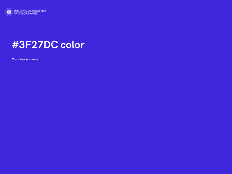 #3F27DC color image
