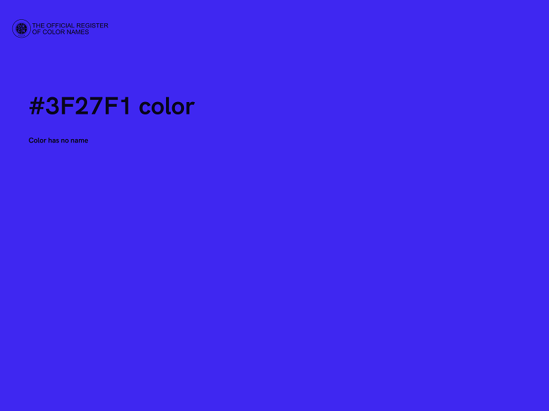 #3F27F1 color image