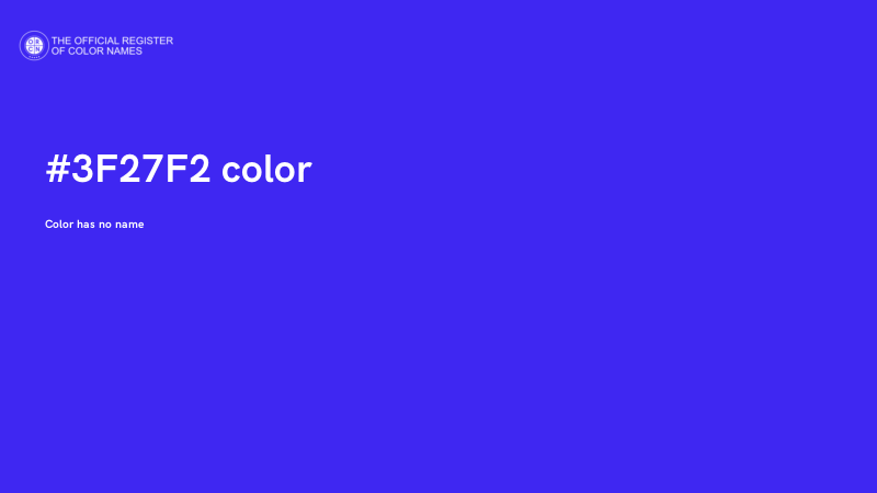 #3F27F2 color image
