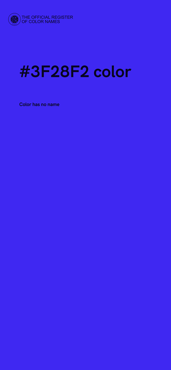 #3F28F2 color image