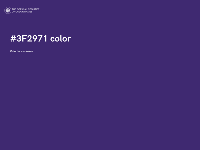 #3F2971 color image