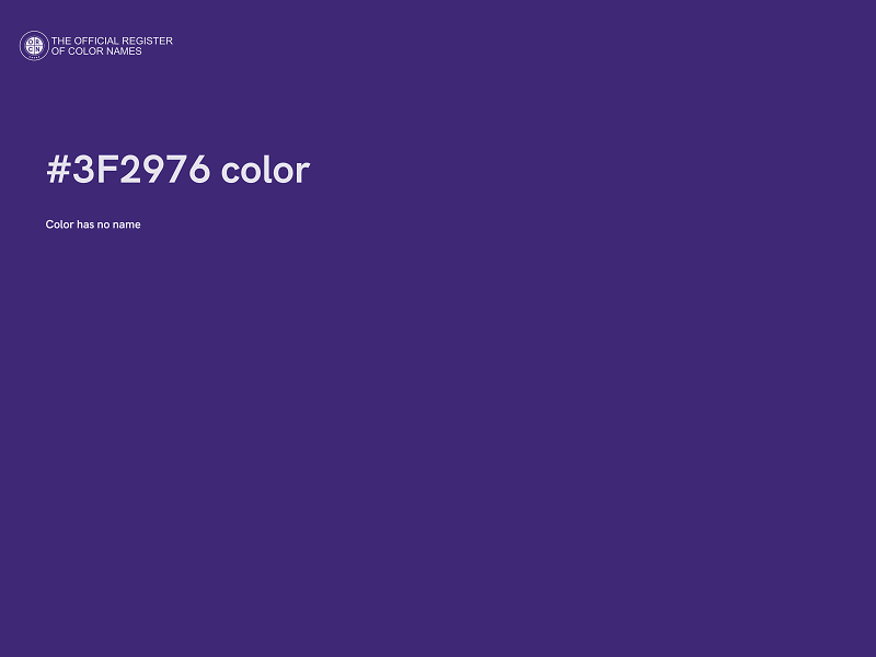 #3F2976 color image