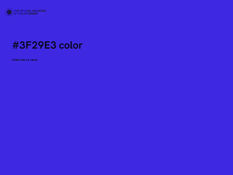 #3F29E3 color image