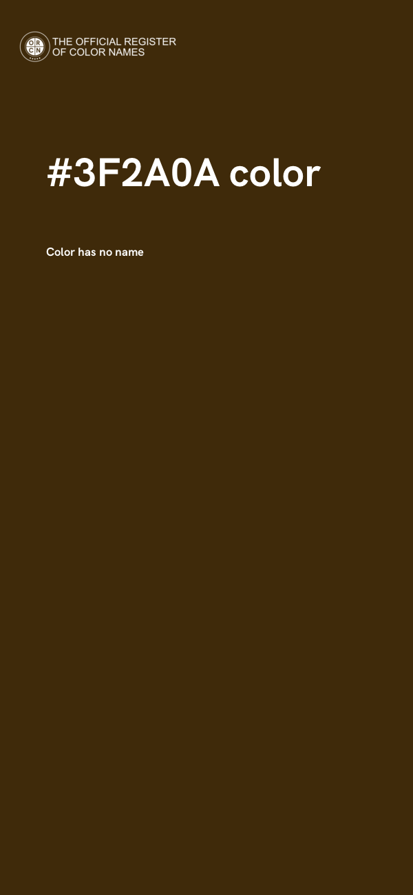 #3F2A0A color image