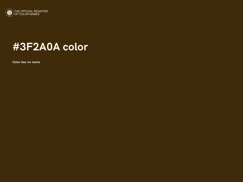#3F2A0A color image
