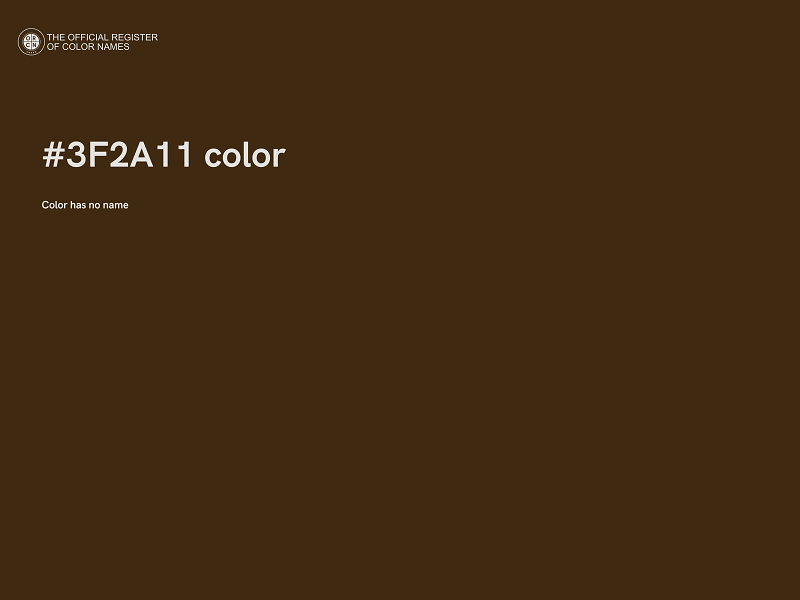 #3F2A11 color image