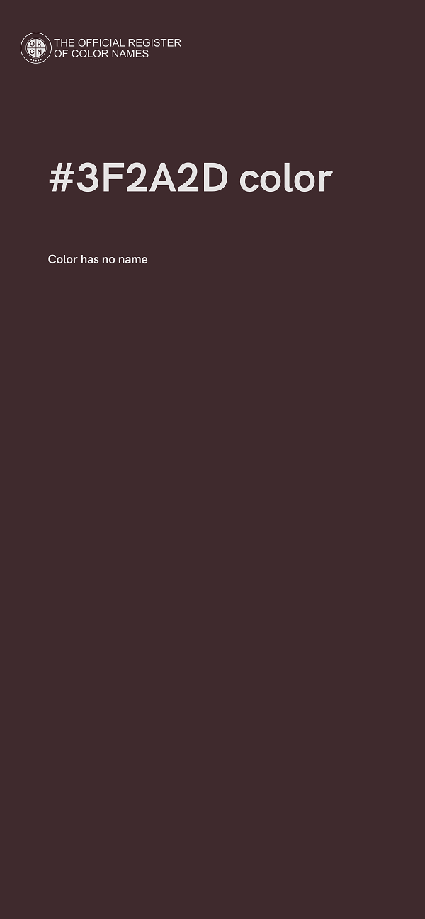 #3F2A2D color image
