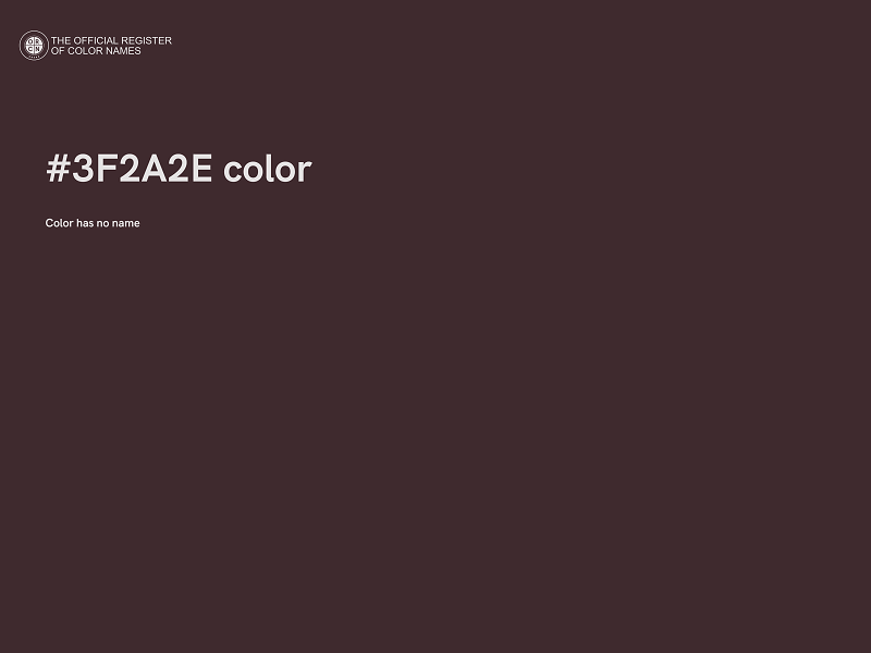 #3F2A2E color image