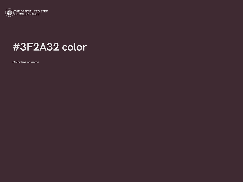 #3F2A32 color image