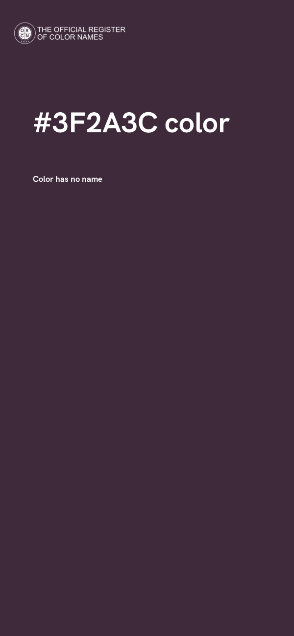 #3F2A3C color image