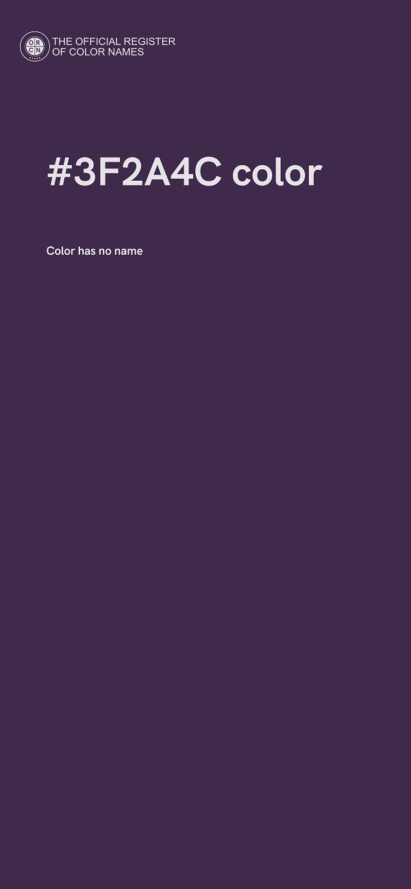 #3F2A4C color image
