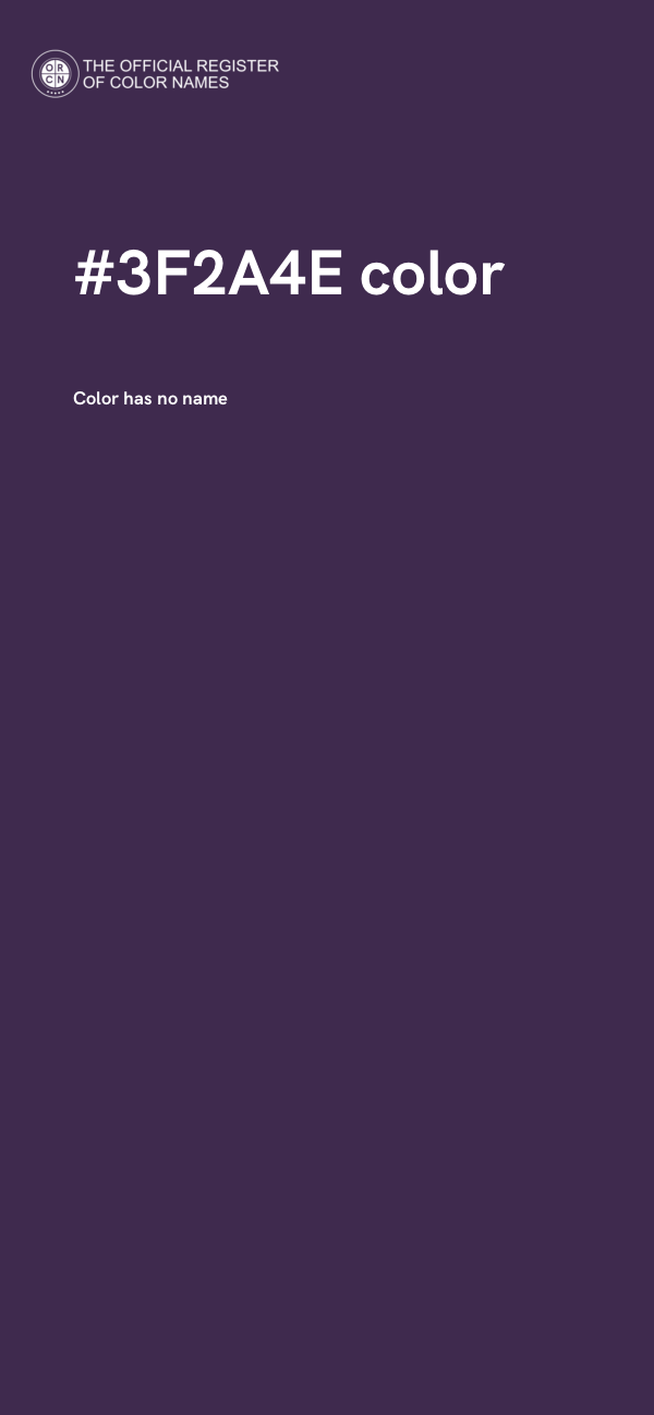 #3F2A4E color image