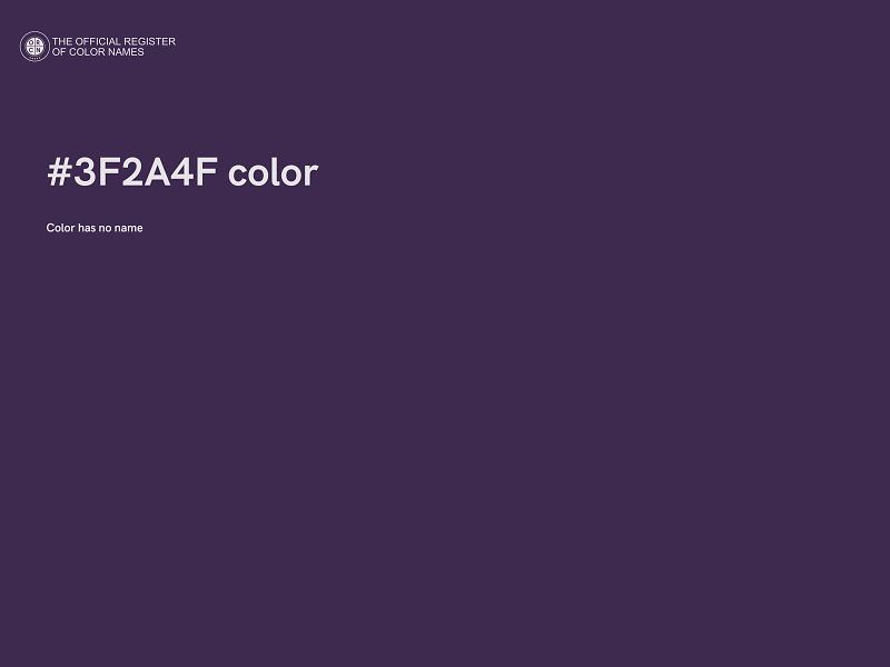 #3F2A4F color image