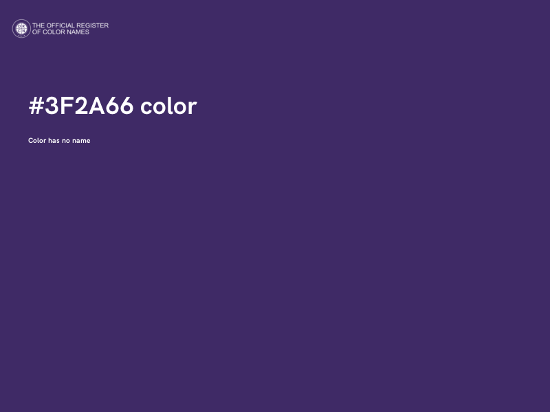 #3F2A66 color image