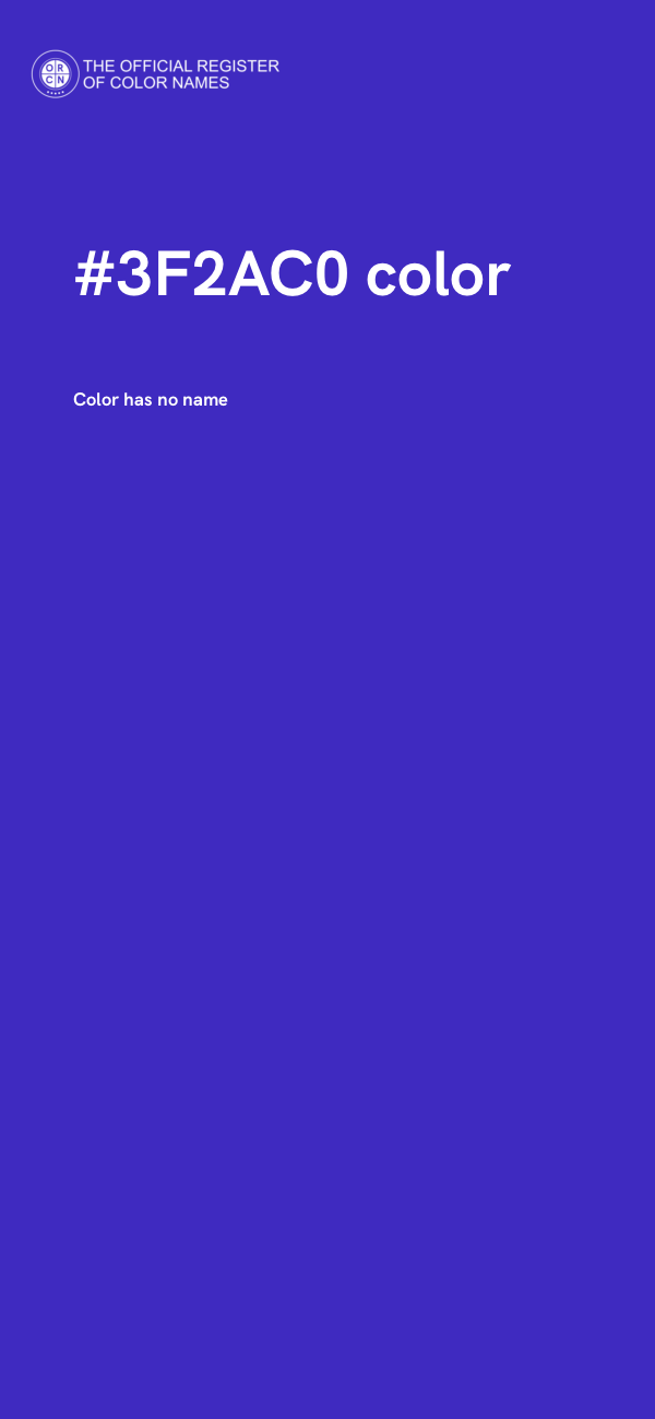 #3F2AC0 color image