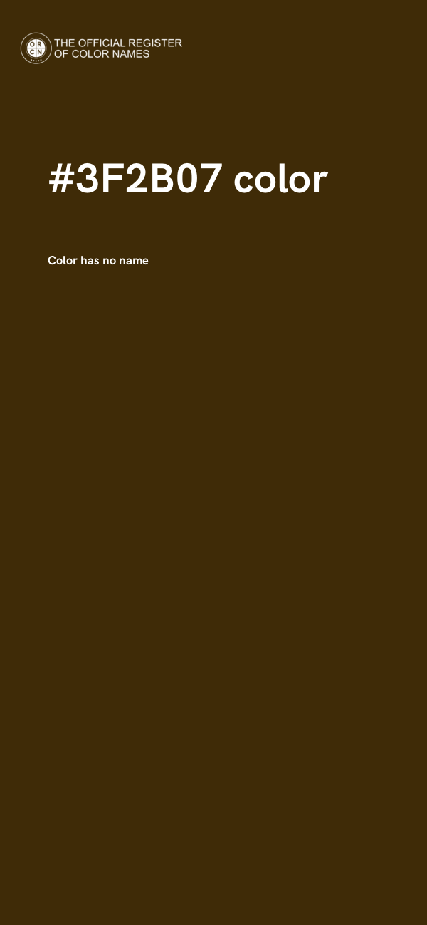#3F2B07 color image