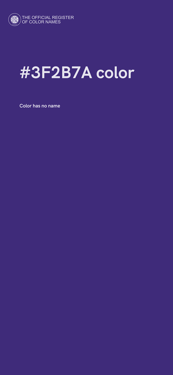 #3F2B7A color image