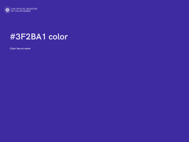 #3F2BA1 color image