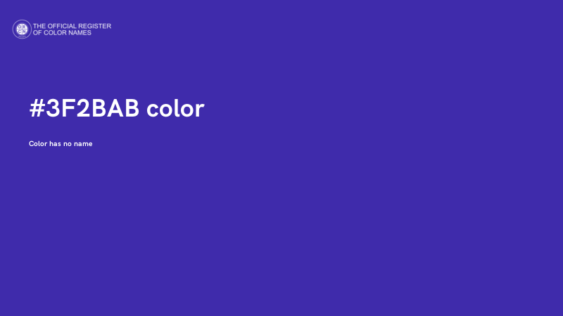 #3F2BAB color image