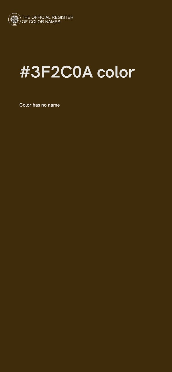 #3F2C0A color image