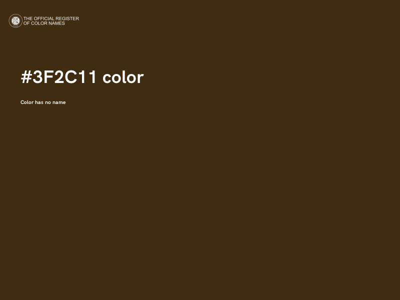 #3F2C11 color image