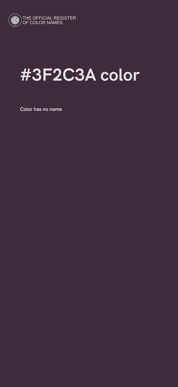 #3F2C3A color image